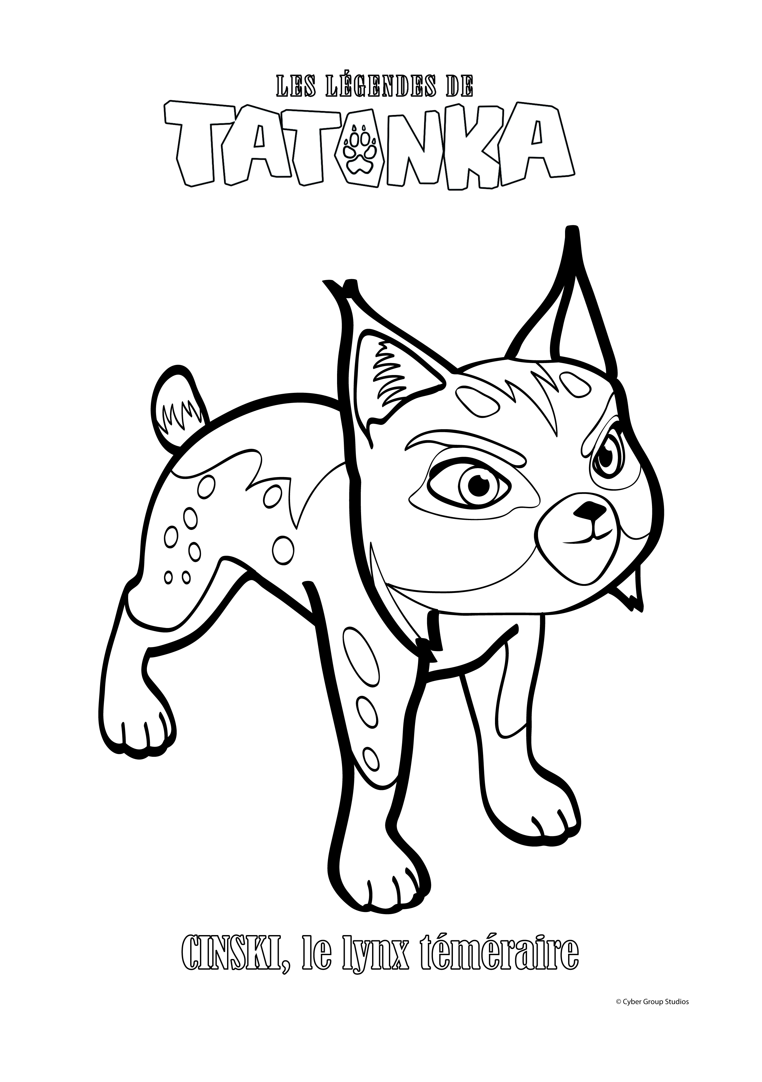 Coloriage   imprimer Tatonka Coloriage   imprimer Tatonka