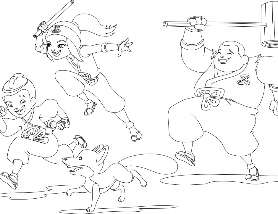 detail mini ninjas coloriage id=1858